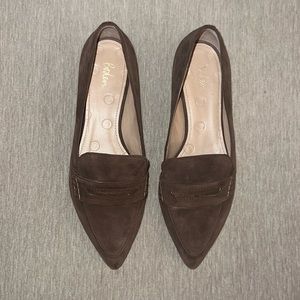 Boden Pointed Suede Loafers